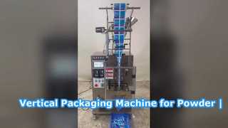 Κάθετη Μηχανή Συσκευασίας Σκόνης με Σφράγιση Τριών Πλευρών & Σχιστό Καλούπι